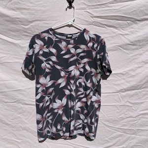 Men’s Grey Floral Shirt
